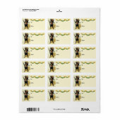 Wicked Krampus Demon Holiday Weihnachtsgeschenke T Adressaufkleber (Vorne)