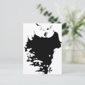 Wicked Mane Feiertagspostkarte (Stehend Vorderseite)