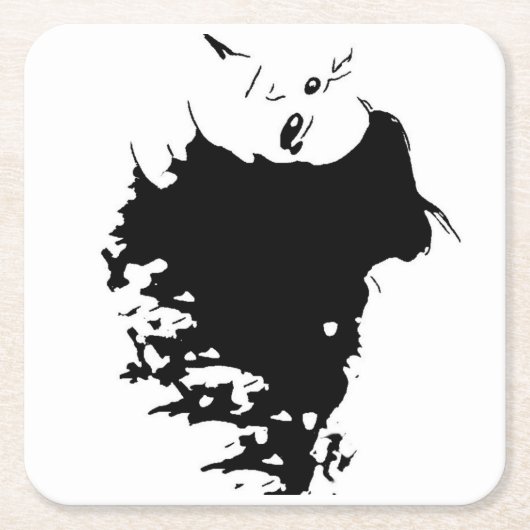 Wicked Mane Rechteckiger Pappuntersetzer (Vorderseite)