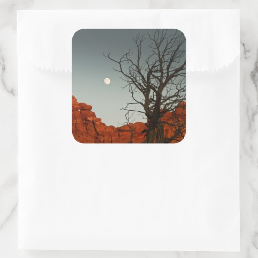 Wicked Moon Quadratischer Aufkleber (Tasche)