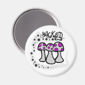 Wicked Mushroom Magnet (Vorderseite/Rückseite)
