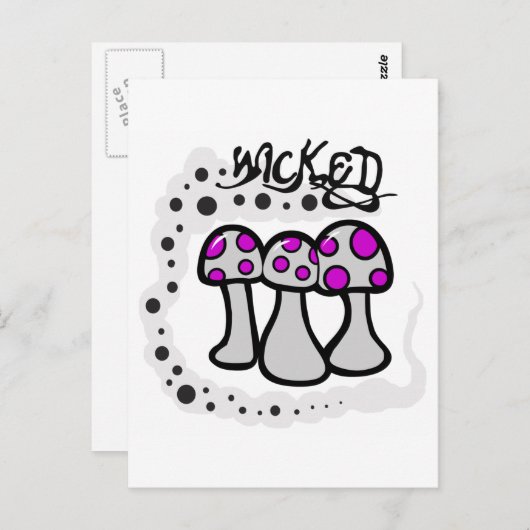 Wicked Mushroom Postkarte (Vorne/Hinten)