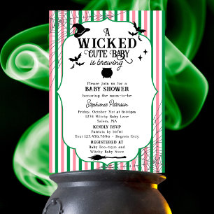 Wicked Niedlich Baby is Breen Halloween Baby Showe Einladung