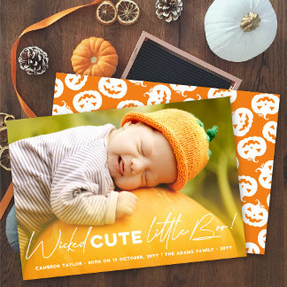 Wicked Niedlich Little Boo Happy Halloween Foto Bi Feiertagskarte