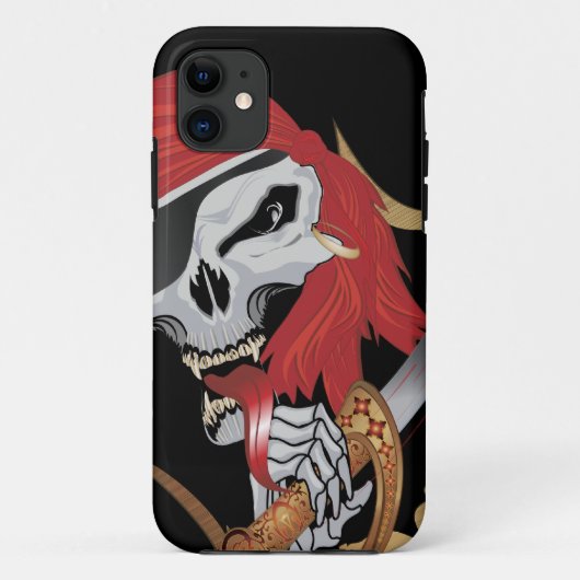 Wicked Pirate Skull Case-Mate iPhone Hülle (Rückseite)
