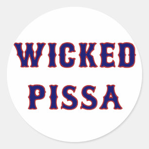 Wicked Pissa Runder Aufkleber
