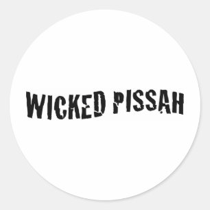 Wicked Pissah Runder Aufkleber