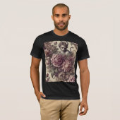 Wicked Plum Petals – Gothic Wearable Art T-Shirt (Vorne ganz)