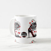 Wicked Polka Radio Hugs and Kisses Mug Kaffeetasse (Vorderseite Links)