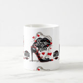 Wicked Polka Radio Hugs and Kisses Mug Kaffeetasse (Mittel)