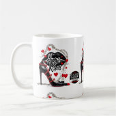 Wicked Polka Radio Hugs and Kisses Mug Kaffeetasse (Links)