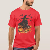 Wicked Pumpkin Reaper Halloween T-Shirt – Spooky (Vorderseite)