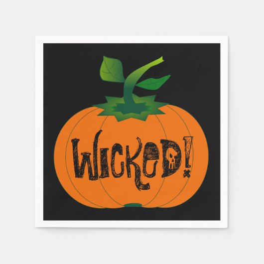Wicked Pumpkin Serviette (Vorderseite)