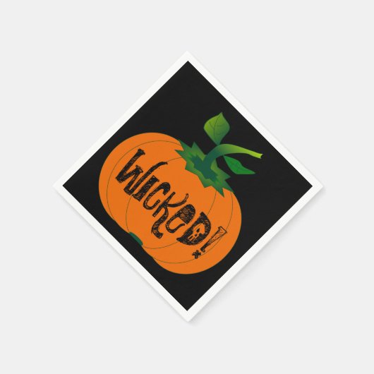 Wicked Pumpkin Serviette (Ecke)