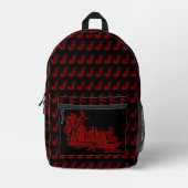 Wicked Red Backpack Bedruckter Rucksack (Vorderseite)
