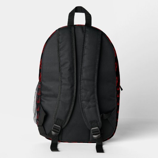 Wicked Red Backpack Bedruckter Rucksack (Rückseite)