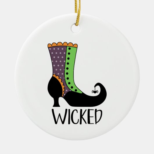 Wicked Shoe Keramik Ornament (Vorne)