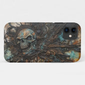 Wicked Skull IPhone Case (Rückseite (Horizontal))