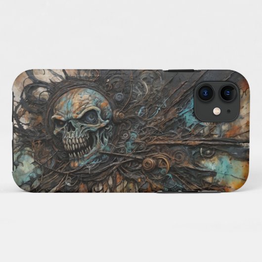 Wicked Skull IPhone Case (Rückseite (Horizontal))
