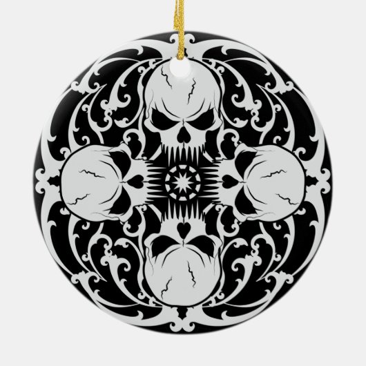 Wicked Skulls Keramik Ornament (Hinten)