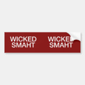 Wicked Smaht Autoaufkleber (Vorne)