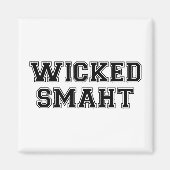 Wicked Smart (Smaht) Uni Boston Magnet (Vorne)