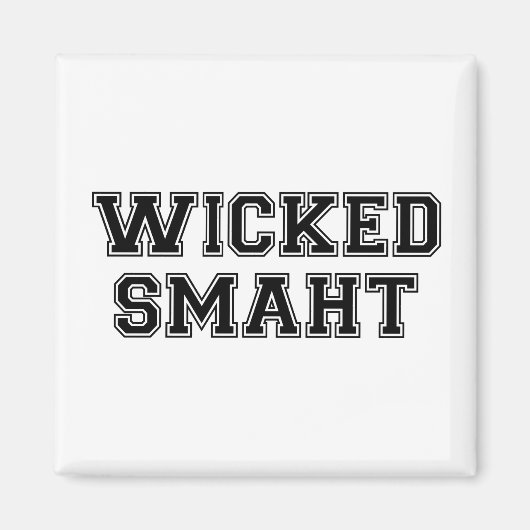 Wicked Smart (Smaht) Uni Boston Magnet (Vorne)