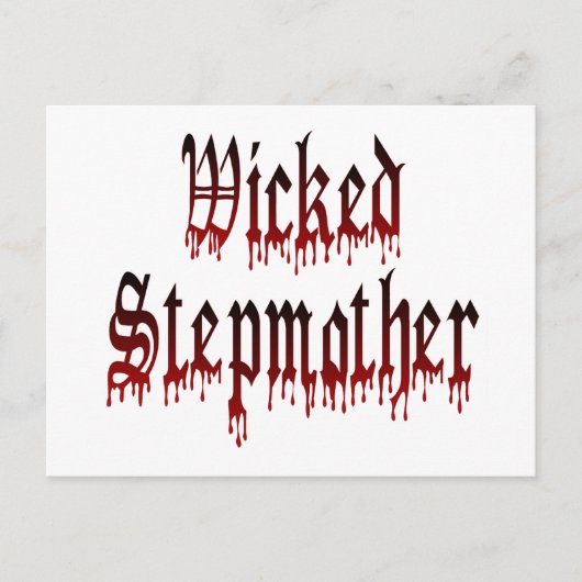 Wicked Stepmutter Postkarte (Vorderseite)