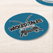 Wicked Tales Fishing-Crew Runder Pappuntersetzer (Angewinkelt)