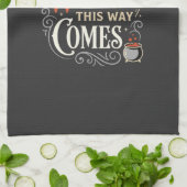 Wicked This Way Comes Halloween-Design_1 Geschirrtuch (Gefaltet)