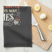 Wicked This Way Comes Halloween-Design_1 Geschirrtuch (Viertel Falte)