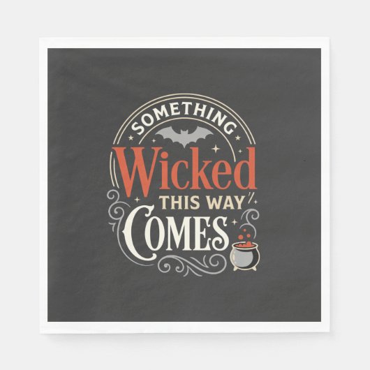Wicked This Way Comes Halloween-Design_1 Serviette (Vorderseite)