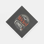Wicked This Way Comes Halloween-Design_1 Serviette (Ecke)
