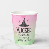 Wicked Witch Birthday Party Paper cup Pappbecher (Vorderseite)
