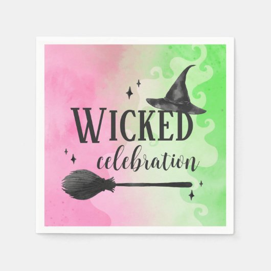 Wicked Witch Celebration Birthday Paper Napkin Serviette (Vorderseite)
