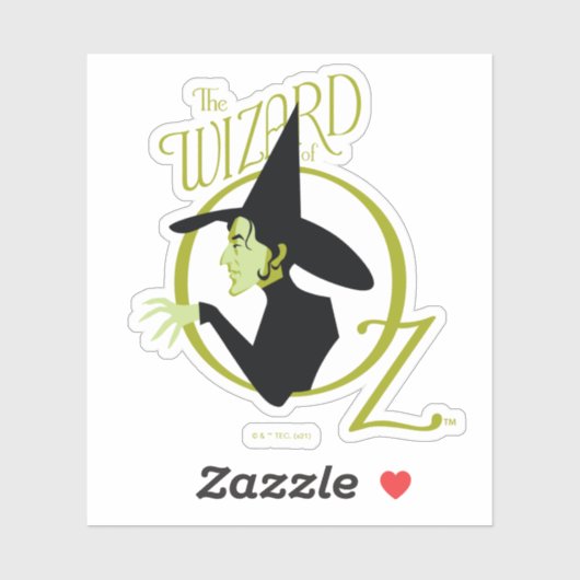 Wicked Witch™ The Wizard Of Oz™ Logo Aufkleber (Blatt)