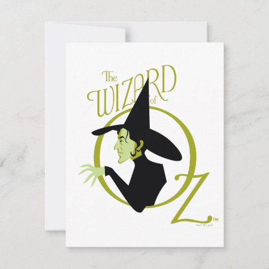 Wicked Witch™ The Wizard Of Oz™ Logo Mitteilungskarte (Vorderseite)