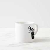 Wicked Without Coffee – Funny Witchy Coffee Lover  Espressotasse (Vorderseite Rechts)