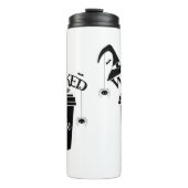 Wicked Without Coffee – Funny Witchy Coffee Lover  Thermosbecher (Vorderseite)