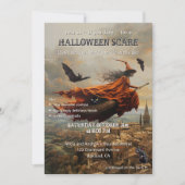 Wicked Witt Adult Halloween Scare Einladung (Vorderseite)