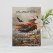 Wicked Witt Adult Halloween Scare Einladung (Stehend Vorderseite)