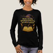 Wicked Wordsmith Workshop Writer Teacher Halloween Tri-Blend Shirt (Vorderseite)