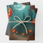 Wickedly Beautiful Halloween Gift Wrap 🌕 Geschenkpapier Set (Beispiel)