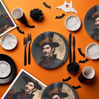 Wickedly Good Grub Halloween-Party Pappteller