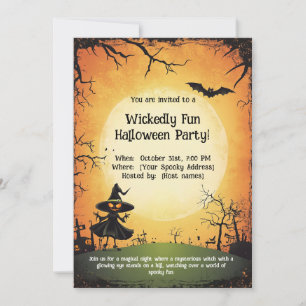 🪄Wickedly lustige Halloween-Party!  Einladung