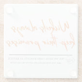 Wickeds Behalte immer ihre Versprechen Untersetzer (Rückseite)