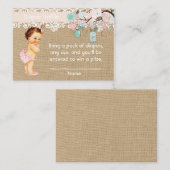 Wickelflasche mit Vintagem Baby Begleitkarte (Vorne/Hinten)