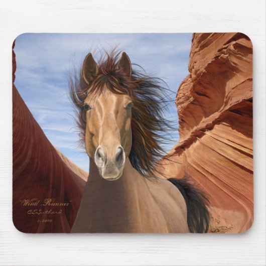 "Wickeln Sie Läufer" wildes Mousepad (Vorne)