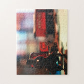 Wickeln Sie oben Zug-Set-altes Vintages Puzzle (Vertikal)