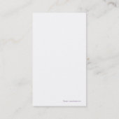 Wickeln Sie Power, lila Visitenkarte (Rückseite)